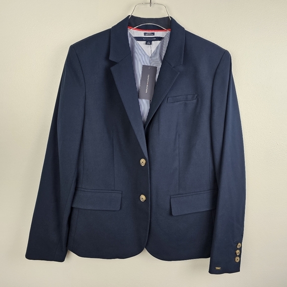 Tommy Hilfiger Navy Blue Blazer Classic Fit NWT size 12 - Picture 1 of 9
